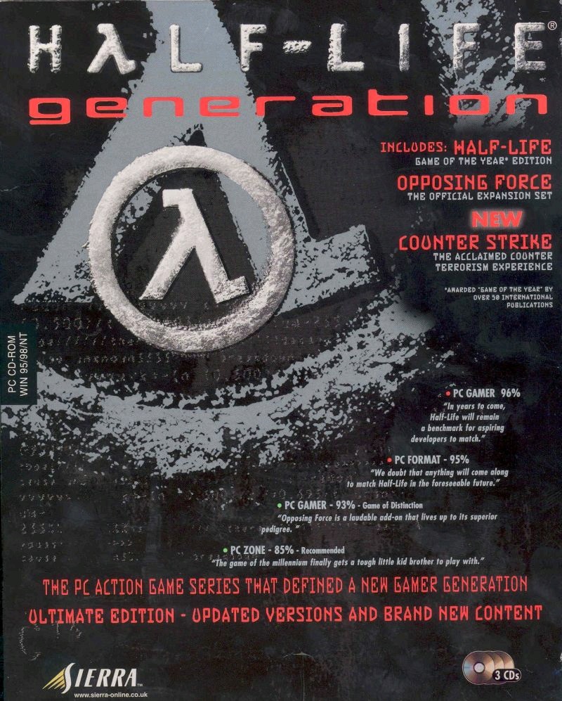 Half life content. Half Life 1 PC обложка. Half Life Generation. Half-Life Platinum collection. Half Life Counter Strike.